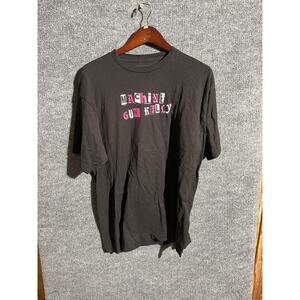 Machine Gun Kelly Shirt Mens Medium Black Graphic Band Tee Tour Concert Music